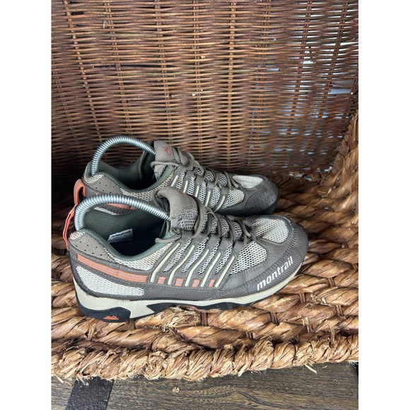 Montrail Shoes - Montrail SPresso Women 9 Trail Running Shoes Brown Olive Green GL2022-049